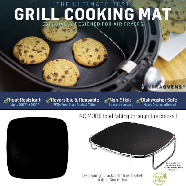 INFRAOVENS Parchment Paper Liners - Reusable Heat Resistant Mat for Ninja  Foodi XL Smart FG551 6-in-1 Indoor Grill, Air Fryer Accessories